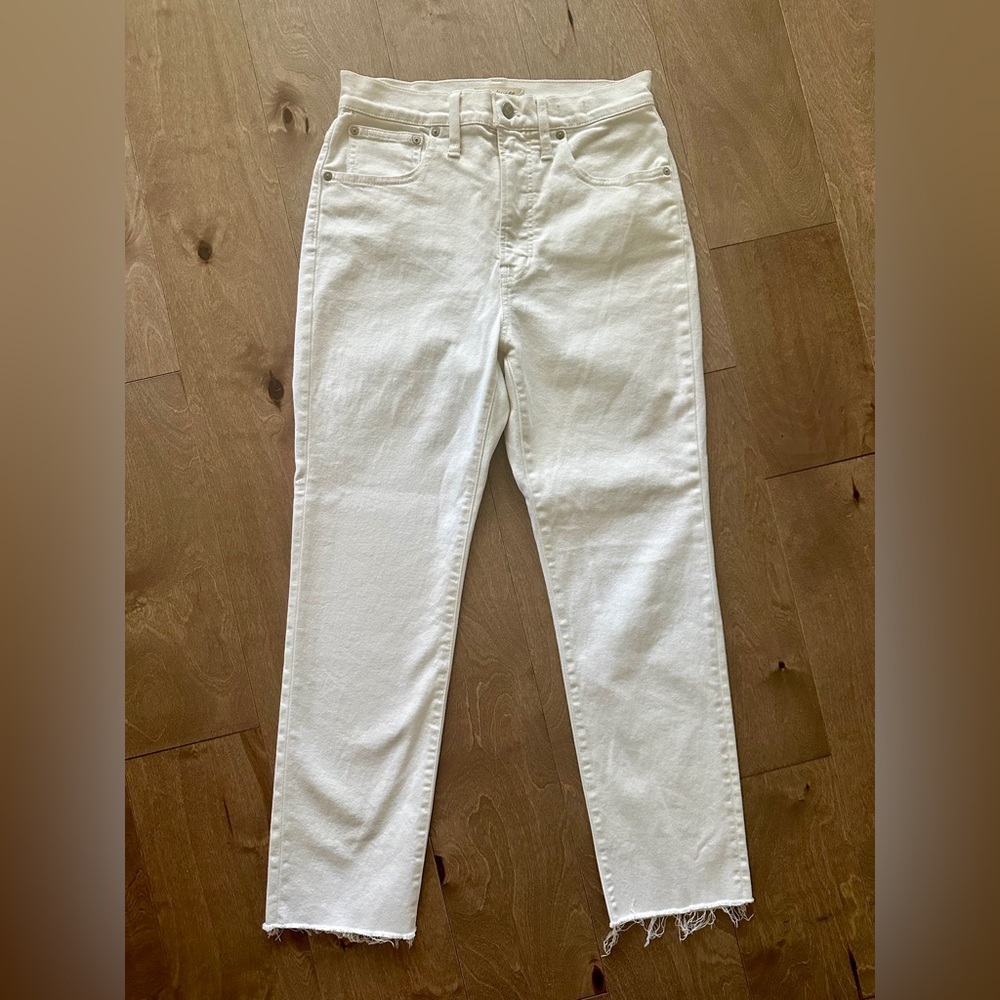 Madewell white jeans
